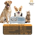 thumbnail image 3 of Neater Pet Brands Neater Slow Feeder Double Diner Food and Water Bowl - Improves Digestion, Stops Obesity, and Slows Down Eating, Vanilla Bean, 3 of 9
