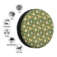 thumbnail image 4 of Rateoe Shiba Inu Dog And Flower Pattern Tire Cover Wheel Protectors Weatherproof Wheel Covers Universal Fit for Trailer Rv SUV Truck Camper Travel Trailers Accessories-17 inch, 4 of 6