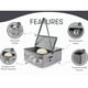 thumbnail image 3 of Toystoory Caja de almacenamiento plegable para sombreros, organizador de sombreros, tela, visualmente plegable. Almacenamiento y organización del hogar, 3 of 6