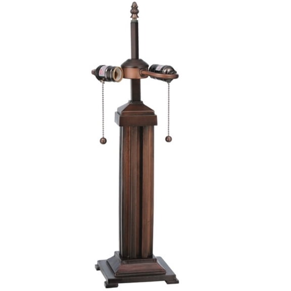 Meyda Tiffany 30695 Fluted 24" Tall Lamp Base - Copper