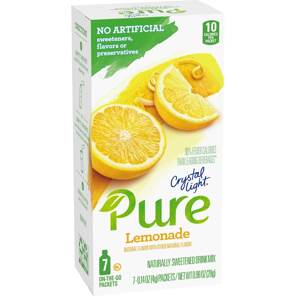 Crystal Light Pure Lemonade OnTheGo Powdered Drink Mix 7 ct 0.14 oz