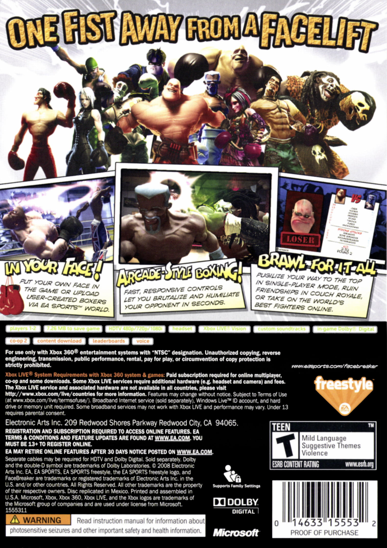 FaceBreaker - Xbox 360 em Promoção na Americanas