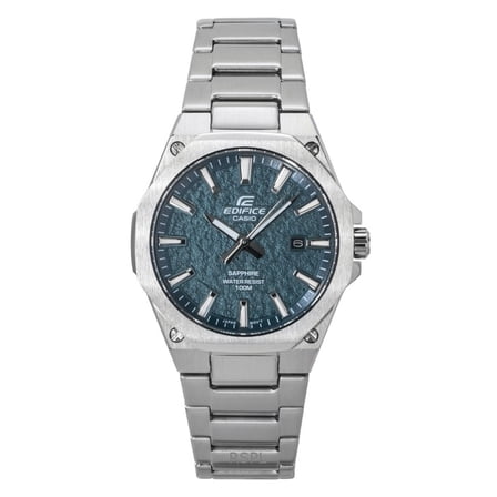 Casio Edifice Analog Stainless Steel Green Dial Quartz EFR-S108DE-3AV 100M Men's Watch