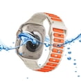 thumbnail image 4 of Correas Reloj Correa Deportiva para Apple ( ) Naranja Blanco, 4 of 9