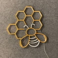 thumbnail image 5 of Handmadetneonsign Honeycomb Neon Sign, Bee Lover Wall Art Decor, Bee Lover Gifts, Bedroom Wall Decor, 5 of 5