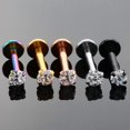 thumbnail image 5 of 18G Earring Lip Ring Zircon Helix Tragus Piercing Cartilage Stud Body Jewelry, 5 of 5