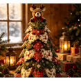 thumbnail image 3 of 2026 New DIY Quilted Christmas Tree Kit, 3D Fabric Patchwork Craft Set for Beginners, Handmade Tabletop Christmas Decorations Ideal for Home Mantel Table Office Display Christmas Gifts, 3 of 7