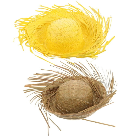 2 uds sombreros de protección solar al aire libre sombreros protectores de playa de verano sombreros de paja sombreros de playa