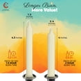 thumbnail image 3 of Vela Taper Candles Charisma, color marfil, 100 hechizos, 4 pulgadas y 1,5 h de combustión, 3 of 6