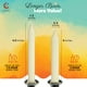 thumbnail image 3 of Vela Taper Candles Charisma, color marfil, 100 hechizos, 4 pulgadas y 1,5 h de combustión, 3 of 6