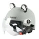 thumbnail image 4 of Casco abierto novedoso, ligero y para motocicleta, medio casco para motocicleta. Gris, 4 of 9