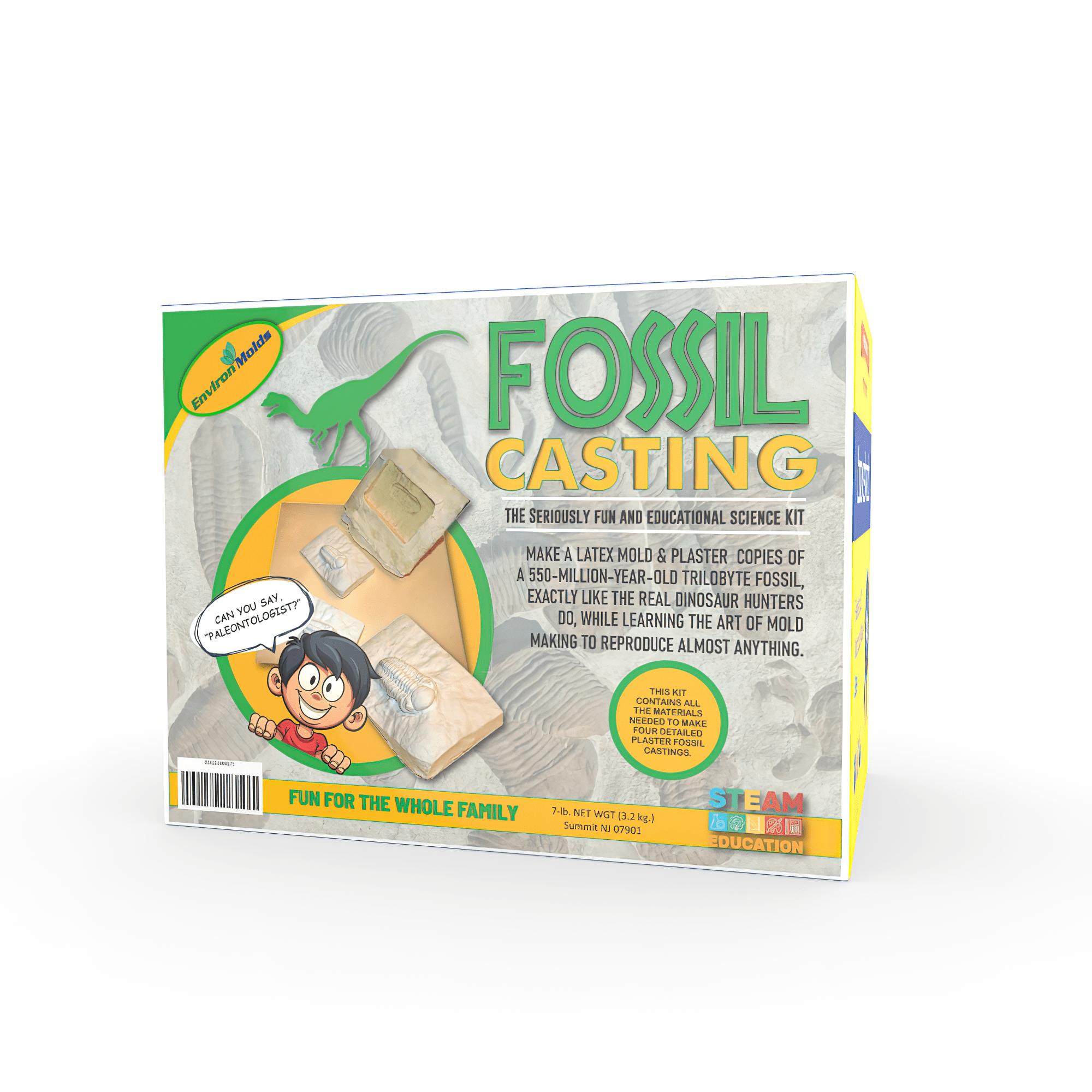 Fossil Casting Kit by EnvironMolds Mold and Plaster Cast Ancient