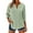 Style3-Green linen shirt women, variant on Mceream Womens Linen Button Down Shirts Oversized 3/4 Sleeve Casual Loose Fit V Neck Blouses Summer Boho Tops Plus Size Blusas De Lino Para Mujer Black XXL