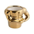 thumbnail image 2 of Taza de café de cerámica perfecl creativa para beber con asa dorado, 2 of 8