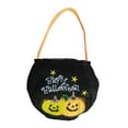thumbnail image 3 of Mornei Halloween Trick or Treat Bag Kids Gifts Bag Multipurpose Halloween Candy Basket Two Pumpkins, 3 of 9