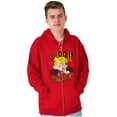 thumbnail image 4 of Dennis The Menace Will Do It Tomorrow Men Big & Tall Zip Hoodie Brisco Brands 4X, 4 of 6