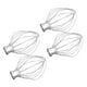 thumbnail image 1 of Paquete de 4 Accesorios de Mezclador de Látigo de Alambre de Acero Inoxidable para K45WW Pastel de Harina Globo Batidor Batidor de Crema de Huevo, 1 of 6