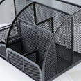 thumbnail image 3 of serony Exquisite Craft Mesh Desk Organizer - Sleek And Stylish Desk Organizer Office Multi-Functional Light Green 1Set, 3 of 6