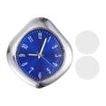 thumbnail image 1 of Reloj de Coche Único Bargains Placa de Tonos Plateados, Reloj Digital Azul para Coche Gota de Agua Metal, Vidrio 1.85"x1.69"x0.39" 1 Juego, 1 of 1