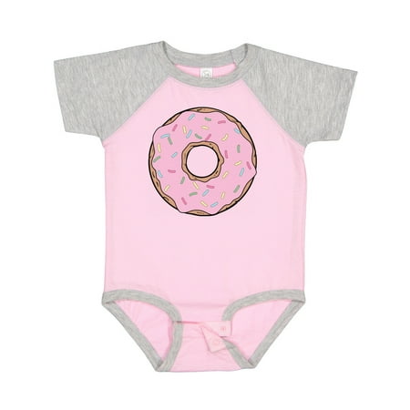 

Inktastic Pink Donut Doughnut Frosting Icing Sprinkles Gift Baby Boy or Baby Girl Bodysuit