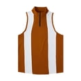 thumbnail image 3 of HUITKMM Tank Top Men's Summer Colorblocking Sleeveless Athletic Casual Style Zipper Knit Tank Top, 3 of 5