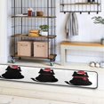 thumbnail image 3 of SKYSONIC 2'X6' Christmas Santa Kitten Runner Rug with Rubber Backing, Cute Xmas Black Cats Non Slip Entryway Rug Runner Washable Soft Area Rug Carpet for Hallway Bedroom Kitchen Decor, 3 of 6