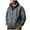 Gray, variant on AnuYalue Mens Big and Tall Rain Jacket Loose Fit Waterproof Coat Casual Full Zip Hooded Jacket with Pocket Fall Winter Long Sleeve Outerwear