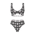 thumbnail image 4 of Rocae Husky for Bikini Set for Women Two Piece Sexy High Swimsuits Split Crossover Bikini, 4 of 9