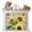 Yellow, variant on Sunflowers Magnetic Fireplace Cover, Fireplace Draft Blocker, Botanical Floral Farmhouse Retro Wood Grain Fireplaces Blanket for Heat Loss/Cold Air, Fireplaces Draft Stopper Cover for Inside 36"x27"