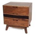 thumbnail image 6 of Wood Nightstand : Rustic With Live-edge Fascination, 21.5x16.5x23 Attractiveness,, 6 of 6