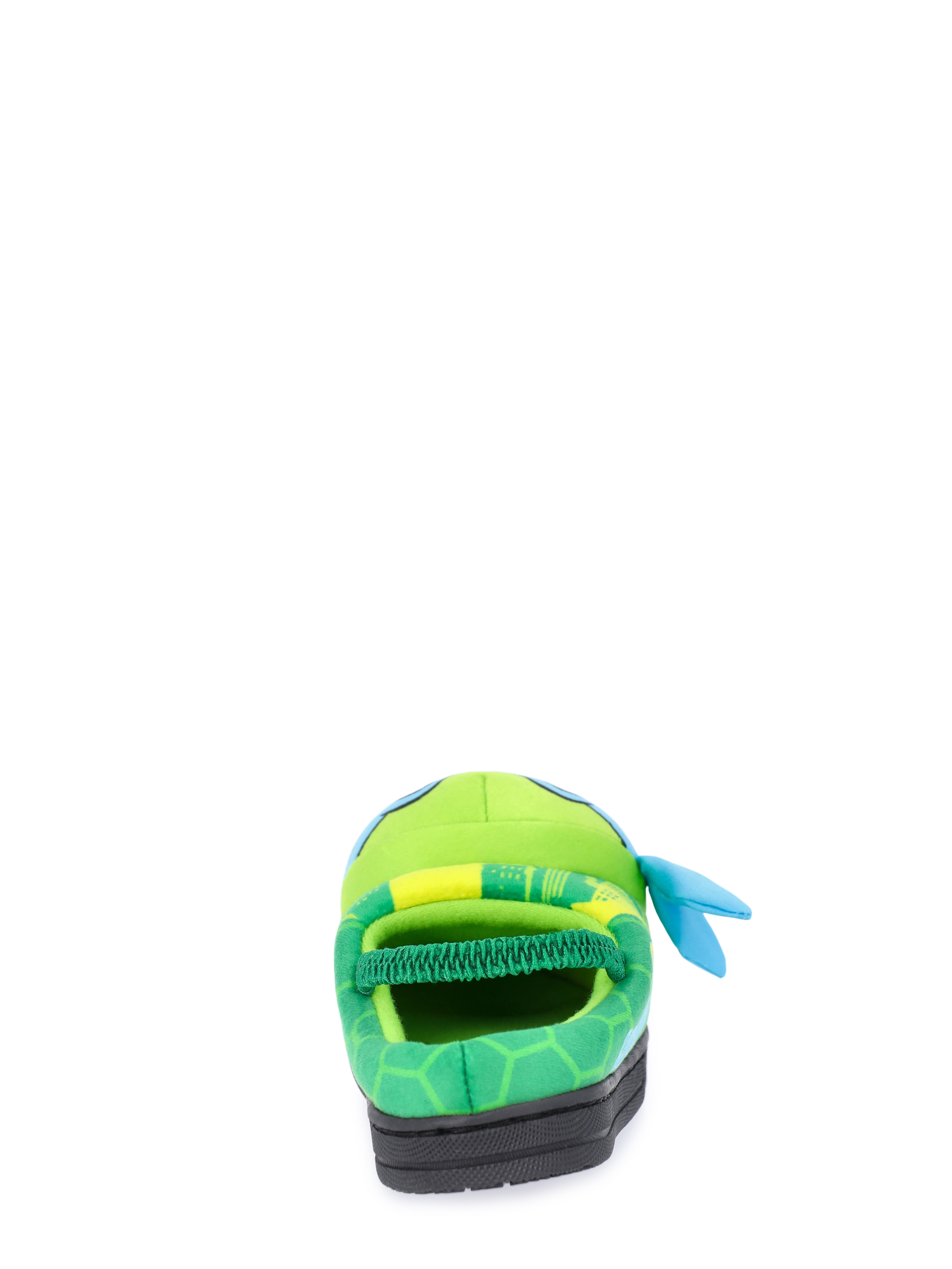 Teenage Mutant Ninja Turtles Toddler Boys' 3D Character Slippers with Back Strap