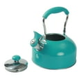 thumbnail image 6 of Mainstays Compatible Stovetop Kettle, Stainless Steel Turquoise, 8.30 x 7.20 x 8.70 inches, 6 of 14