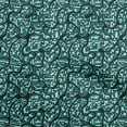 thumbnail image 1 of oneOone Rayon Teal Green Fabric Abstract Craft Projects Decor Fabric Printed By The Yard 56 Inch Wide, 1 of 4