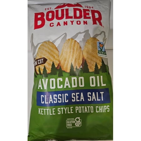 Boulder Canyon Avocado Oil Sea Salt Chip Kettle  22 OZ/1 lb 6 oz (Pack of 1)