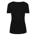 thumbnail image 6 of Youmylove Women Maternity Short Sleeve Solid Color Nursing Tops T-Shirt Tee Shirts For Breastfeeding Pregnant, 6 of 8