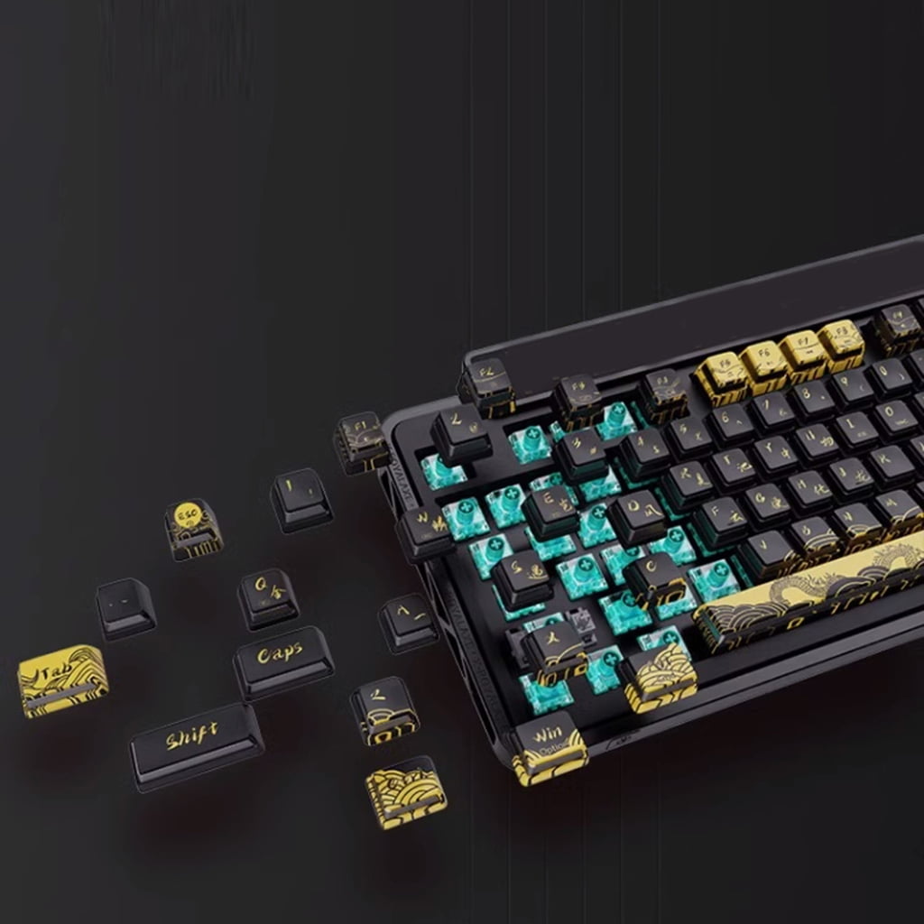 Mechanical Color Light Green Dragon Switches 50Million Keystrokes For Mechanical Keyboards Gaming Long Time Use