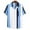Blue, variant on Aloohaidyvio polo shirts for men,Men Buttons Beach Striped Print Turndown Short Sleeve Shirt Blouse,Hawaiian Shirt for Men