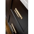 thumbnail image 6 of Goo-Ki 2 Pack 5''(128mm) Hole Center Champagne Bronze Cabinet Pulls with Backplate, Zinc Alloy Minimalist Style Cabinet Handles for Drawer,Dresser,Cupboard Wardrobe Cabinet (2202-G018), 6 of 7