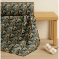 thumbnail image 4 of Soimoi Cotton Voile Fabric Macaw Parrot,Leaves & Waterlily Floral Print Sewing Fabric Yard 56 Inch Wide, 4 of 7