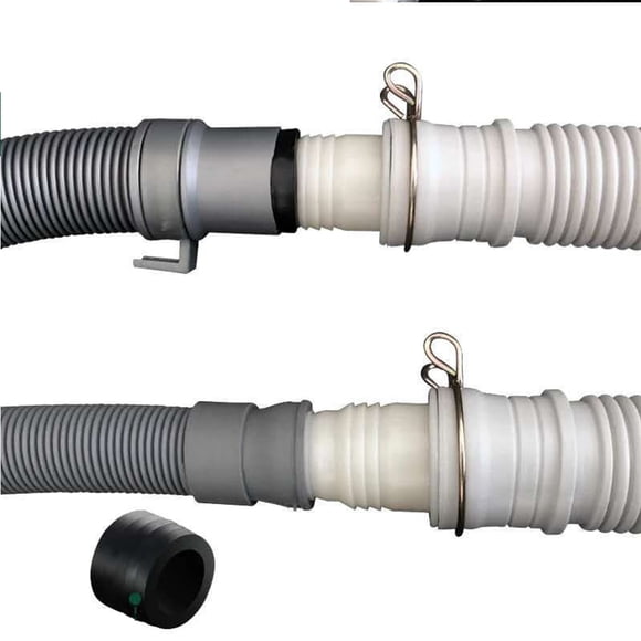 DEEPCRAFF Washer Hose Drain PVC White For Laundry 1 Set