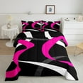 thumbnail image 2 of Erosebridal Abstract Stripe Bedding Twin Comforter Set,Modern Lines Down Comforter,Contemporary Art Decor,Reversible,Lightweight,2-Piece, 2 of 7