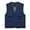 Navy, variant on Krdevn Men's Outdoor Multi-Pocket Waterproof Thin Sleeveless Vest with Zipper Detail Comfortable Stretchy for Hiking Fishing Everyday All Season Casual Wear,Tank Tops Men,L