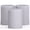 Light Gray, variant on CANDWAX 3x3 Pillar Candle Set of 3 - Decorative Rustic Candles Unscented and No Drip Candles - Ideal as Wedding Candles or Large Candles for Home Interior - White Candles