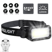 Xecessory Rechargeable Headlamp, High Lumen LED Headlamps USB Rechargeable Headlight for Outdoor Hiking Running Camping Fishing