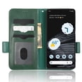 thumbnail image 5 of SaniMore Wallet Case for Google Pixel 7 Pro 6.7" 2022, Glitter PU Leather Case Triangle Pattern Card Slots Cash Pocket Kickstand Removeable Wrist Strip All-around Protective Magnetic Case, Green, 5 of 9