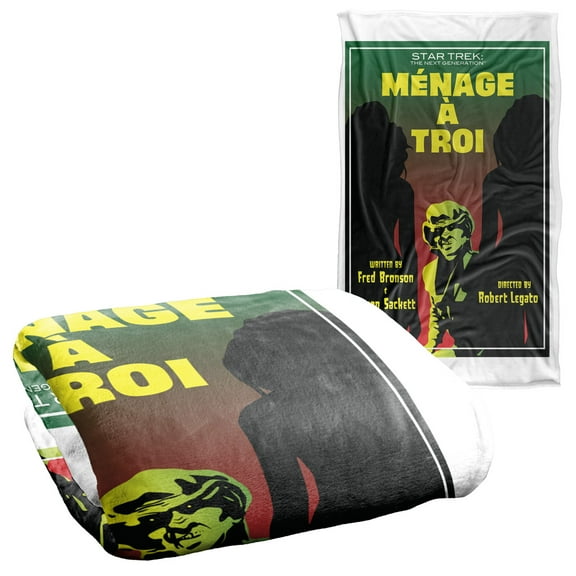 Star Trek The Next Generation Season 3 Episode 24 Silky Touch Super Soft Throw Blanket 36" x 58"