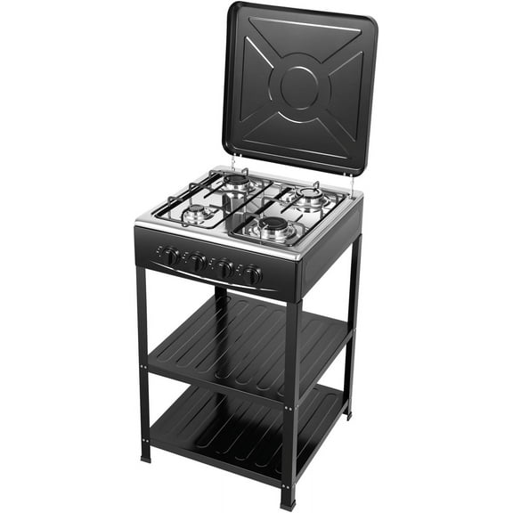 4 Burner Propane Stove,Portable Gas Cooktop With Support Leg Stand,Manual Ignition Propane Gas Stove For Outdoor Cooking Camping