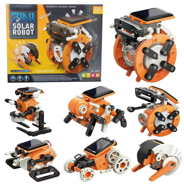sweethay 7 en 1 Robot Juguetes Interesante Único Niños Ciencia Entrenamiento DIY Conjunto de juguetes Regalo de cumpleaños Montaje de Juguetes