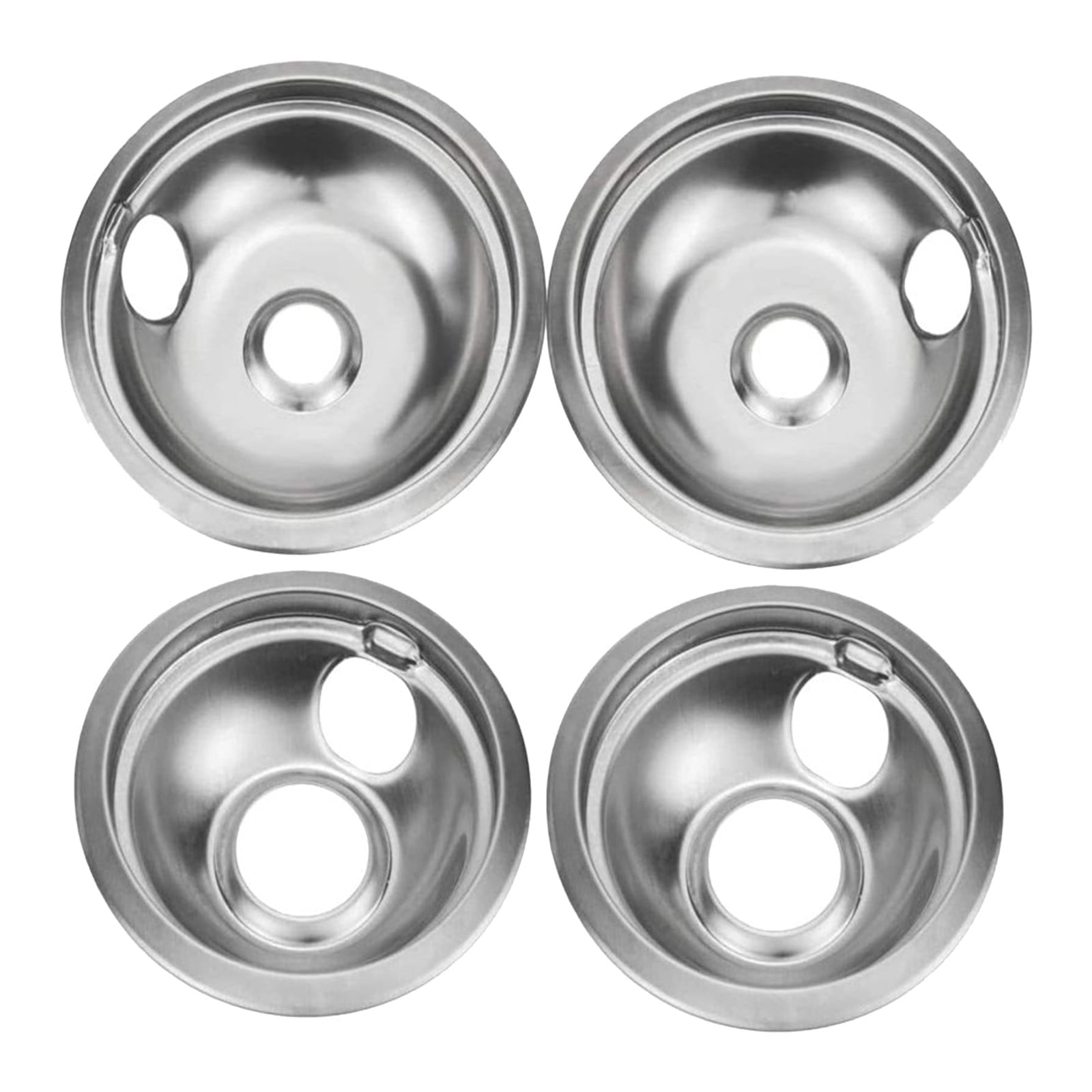 4 Piece Stainless Steel Pan Set Stove Burner Ring for W102725 Burner Cover of Electric Furnace