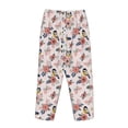 thumbnail image 5 of Balery Rose Flowers print Women's Pajama Pants,Ultra Lightweight Pjs,Lounge Pant-Medium, 5 of 9